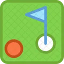 Golf Ball Club Icon