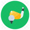 Golf Hit Golf Golf Tee Icon
