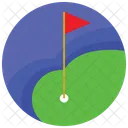 Golf Flag Ball Icon