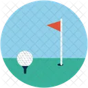 Golf Ball Flag Icon