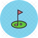 Golf Field Course Icon