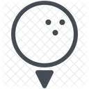 Golf Ball Club Competition Icon