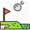 Golf Ball Birdie Sand Pit Icon