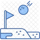 Golf Ball Birdie Sand Pit Icon