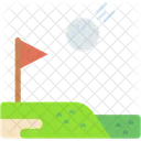 Golf Ball Birdie Sand Pit Icon