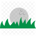 Golf ball in grass  Icon