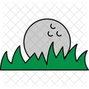 Golf ball in grass  Icon