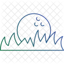 Golf ball in grass  Icon