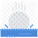 Golf Ball In Water  Icon