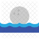 Golf ball in water  Icon