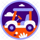 Golf Car Golf Cart Vehicle Icon