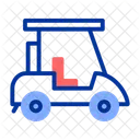 Golf Cart Vehicle Electric Icon