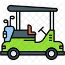 Golf Cart Vehicle Transportation Icon