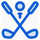 Golf Club Golf Stick Golf Ball Icon