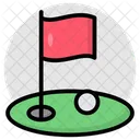 Golf Course Golf Flag Golf Arena Icon