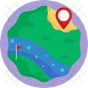 Golf Map Location Icon