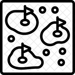 골프 코스  아이콘