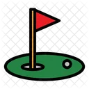Golf Field Golf Stick Golf Icon