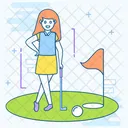 Golf Field Golf Course Golf Club Icon
