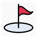 Golf Sport Flag Icon