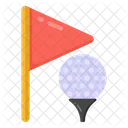 Golf Emblem Golf Success Golf Flag Icon