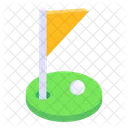 Sports Flag Game Banner Golf Flag Icon