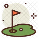 Golf Flag Flag Golf Field Icon