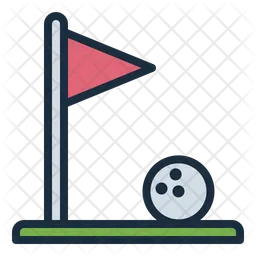 Golf Flag  Icon