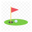 Golf Flag Hole  Icon