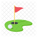 Golf Flag Hole  Icon