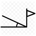 Flattering Flag Triangle Flag Sports Flag Icon