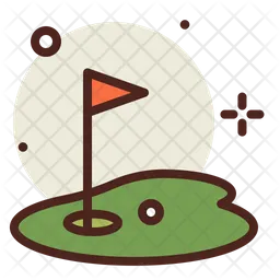 Golf Flag  Icon