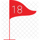Golfflaggenstock  Symbol