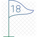 Golfflaggenstock  Symbol