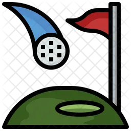 Golf Flaming  Icon