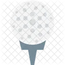 Golf Hit Golf On Tee Golf Tee Icon