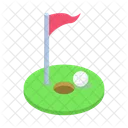 Golf Hole Golf Golf Ball Icon