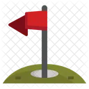 Golf Hole Goal Flag Goal Icon