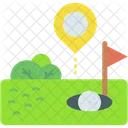 Golf Flag Golf Field Icon