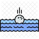 Golf Water Golf Ball Icon