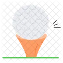Golf Pelota Tee Icono