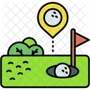 Golf Bandera Campo De Golf Icono