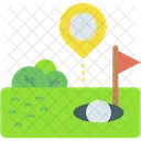 Golf Bandera Campo De Golf Icono