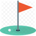 Golf Bandera De Golf Campo De Golf Icono