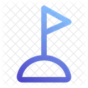 Golf Golfflagge Golfloch Symbol