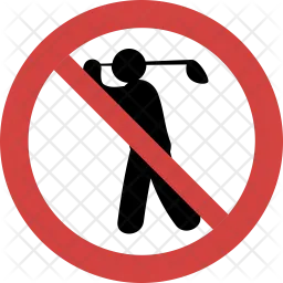 Golf not allowed  Icon