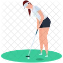Golf Player  Icon