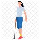 Golf Playing Olympics Game Golf Tournament Icon