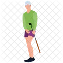 Golf Playing Olympics Game Golf Tournament Icon