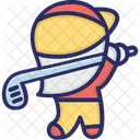 Golf Golfing Golf Player Icon